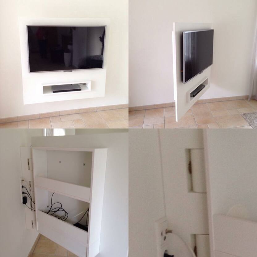 Möbel nach Maß Wohnzimmer TV Halterung im Wohnzimmer
