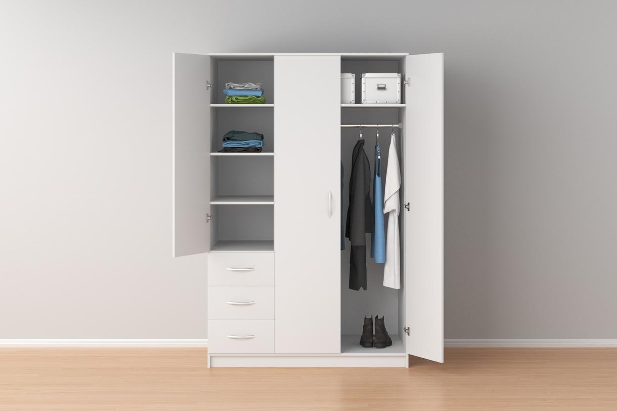 Kleiderschrank mit Türen und Schubladen Möbelplaner - Kleiderschrank selbst planen